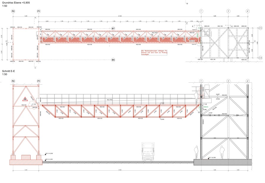 Grain silo expansion with conveyor technology in a bioethanol plant