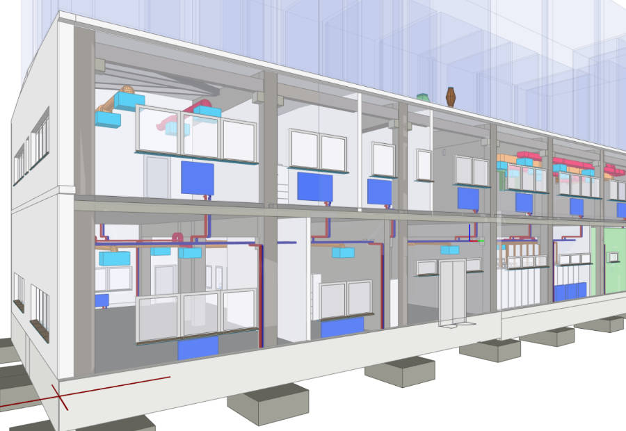 BIM and IFC model coordination in approval planning